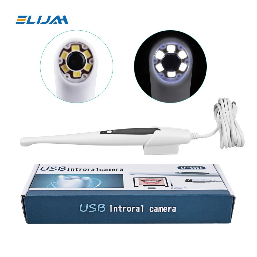 Lens 6mm Dental USB Intraoral Camera HD 8.0 Mega Pixels 6 LED Teeth Endoscope