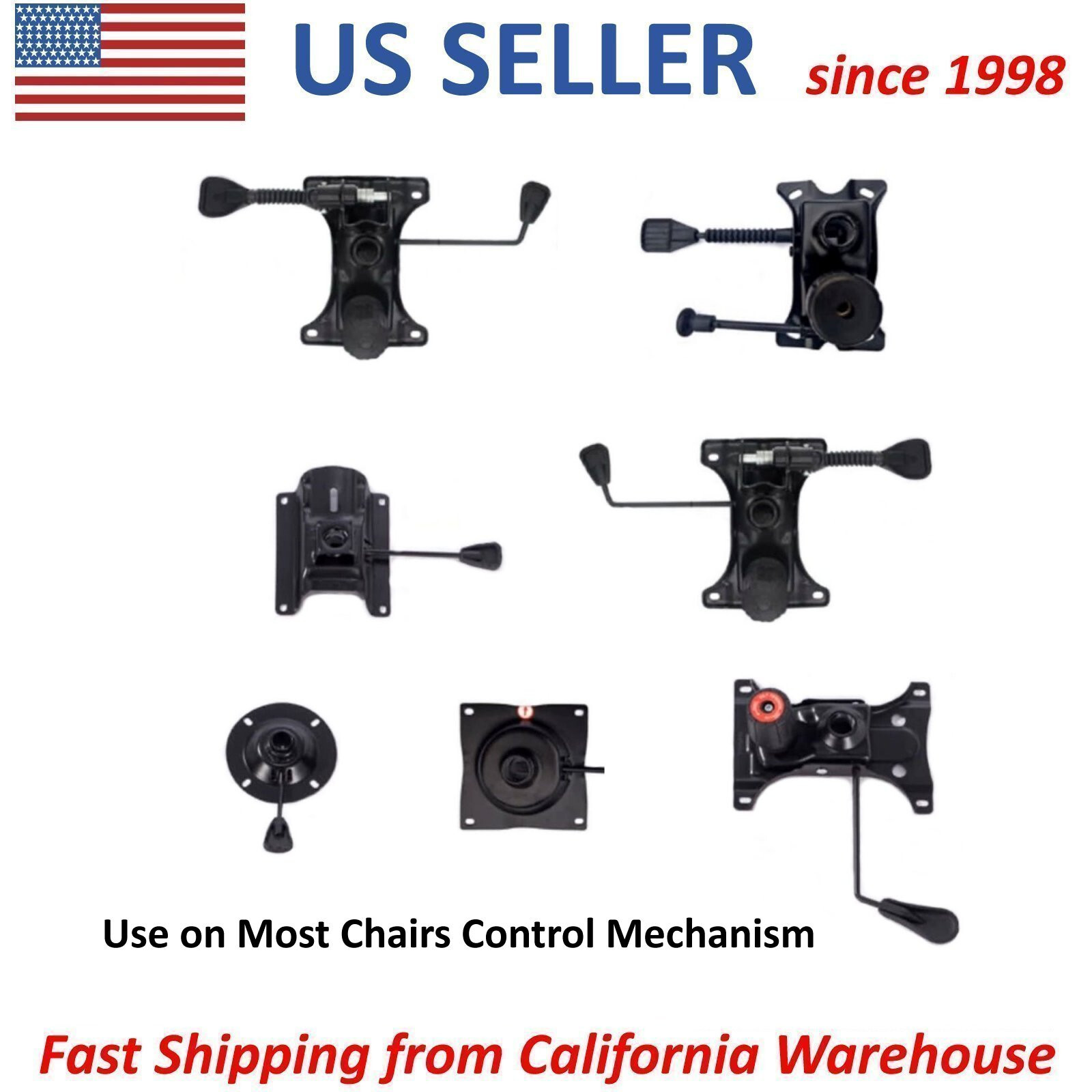 4X Gaming Office Chair Tilt Control Mechanism Replacement Mounting Bolts Screws