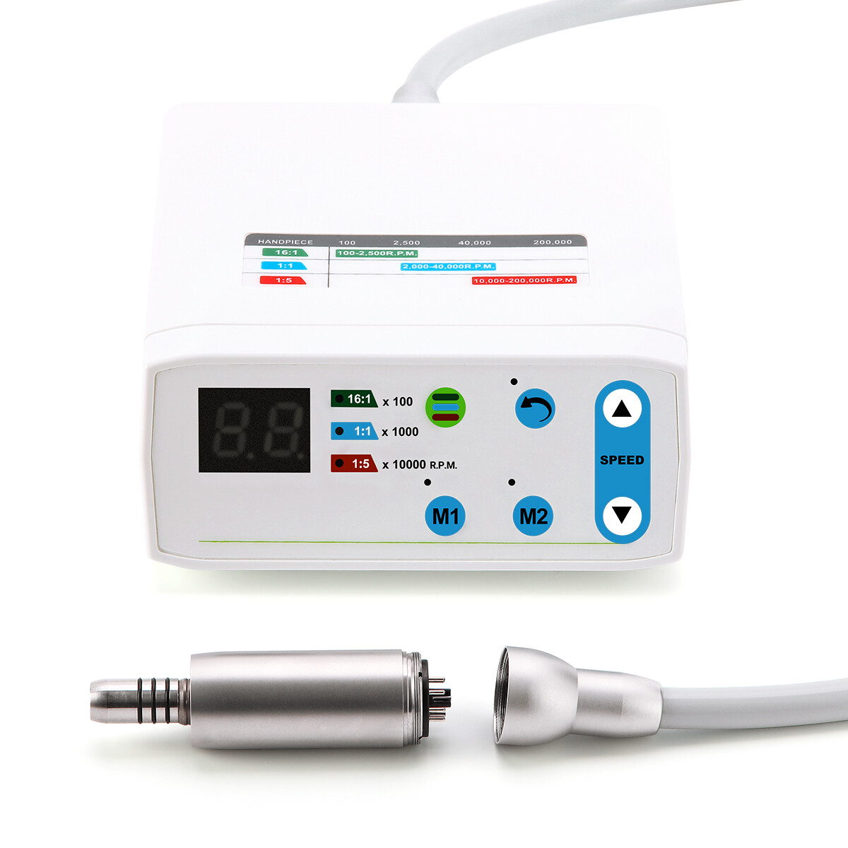 AZDENT Dental Brushless LED Electric Micro Motor 1:1/1:5 Increasing Handpiece