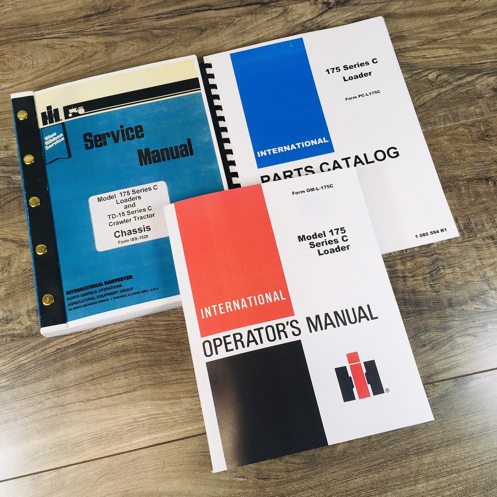 Farmall International 175C Loader Service Parts Operators Manual Set Crawler