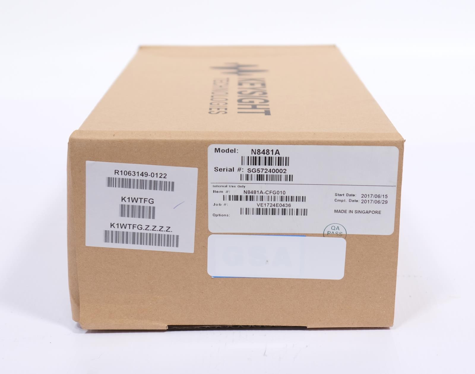 Keysight N8481A Average Power Sensor, 10 MHz to 18 GHz, -35 to +20 dBm