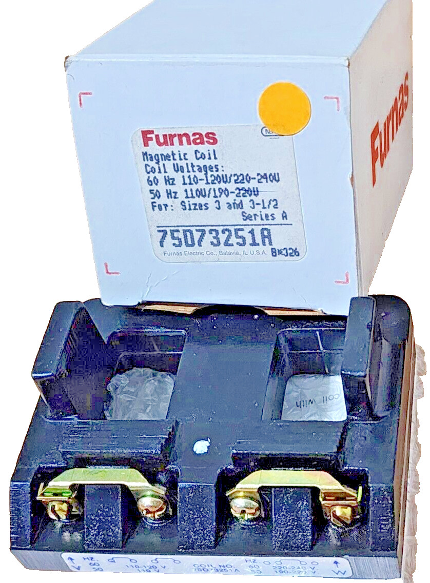 GENUINE FURNAS 75D73251A, Ser, A Magnetic Coil For Sizes 3, 3-1/2 NEMA 120/240V