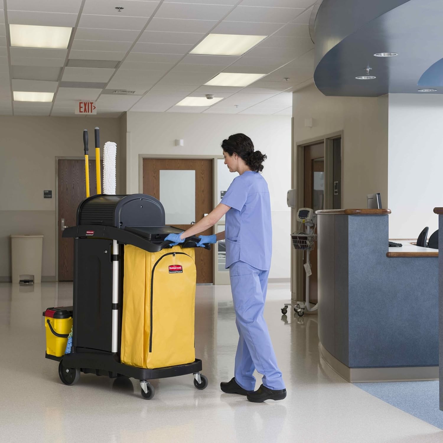 Rubbermaid Commercial High Capacity Vinyl Janitorial Cleaning Cart Bag