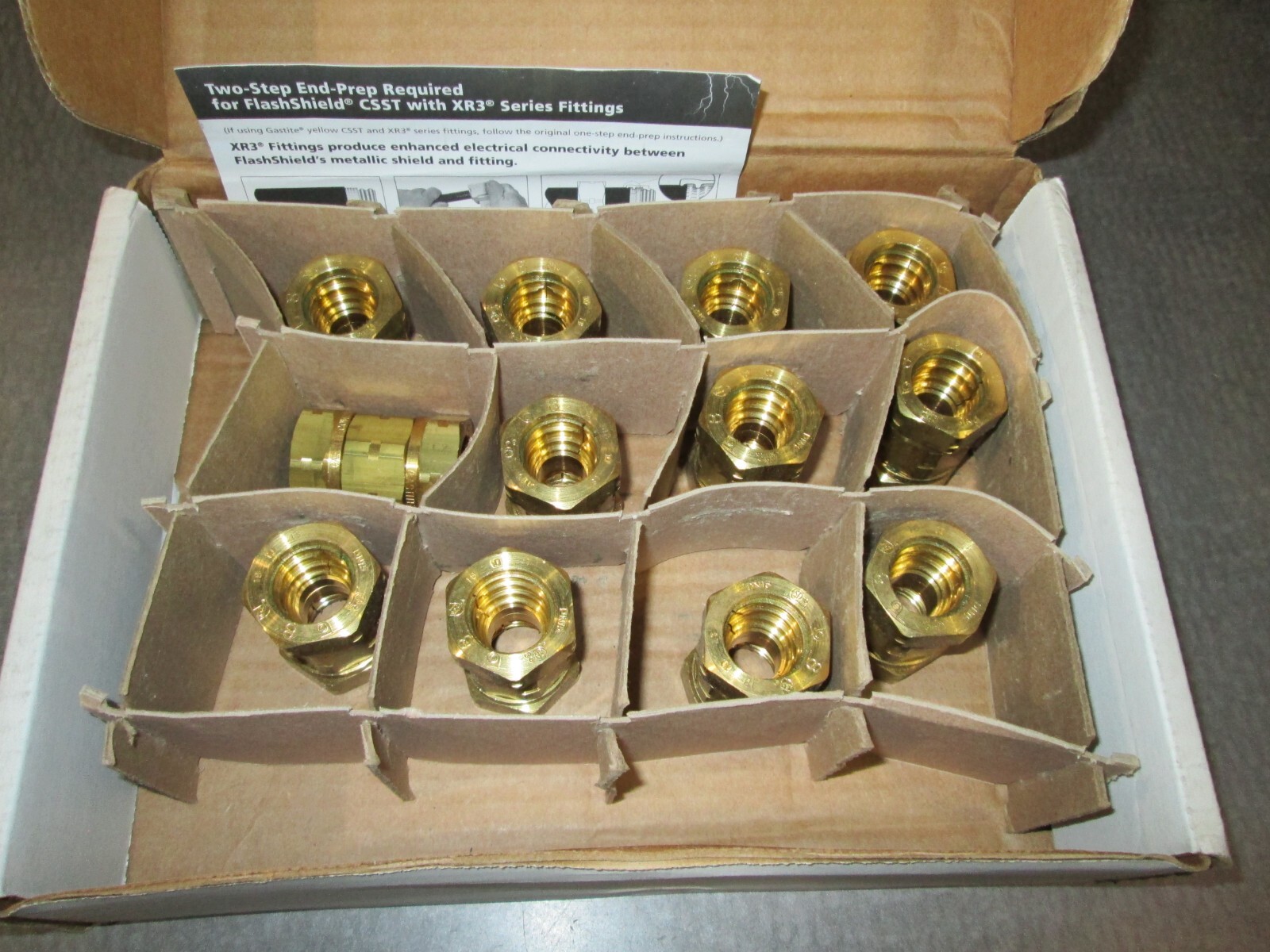 GASTITE FLASH-SHIELD XR3 1/2″ CSST COUPLING FITTING (1) NEW FREE SHIPPING !!!