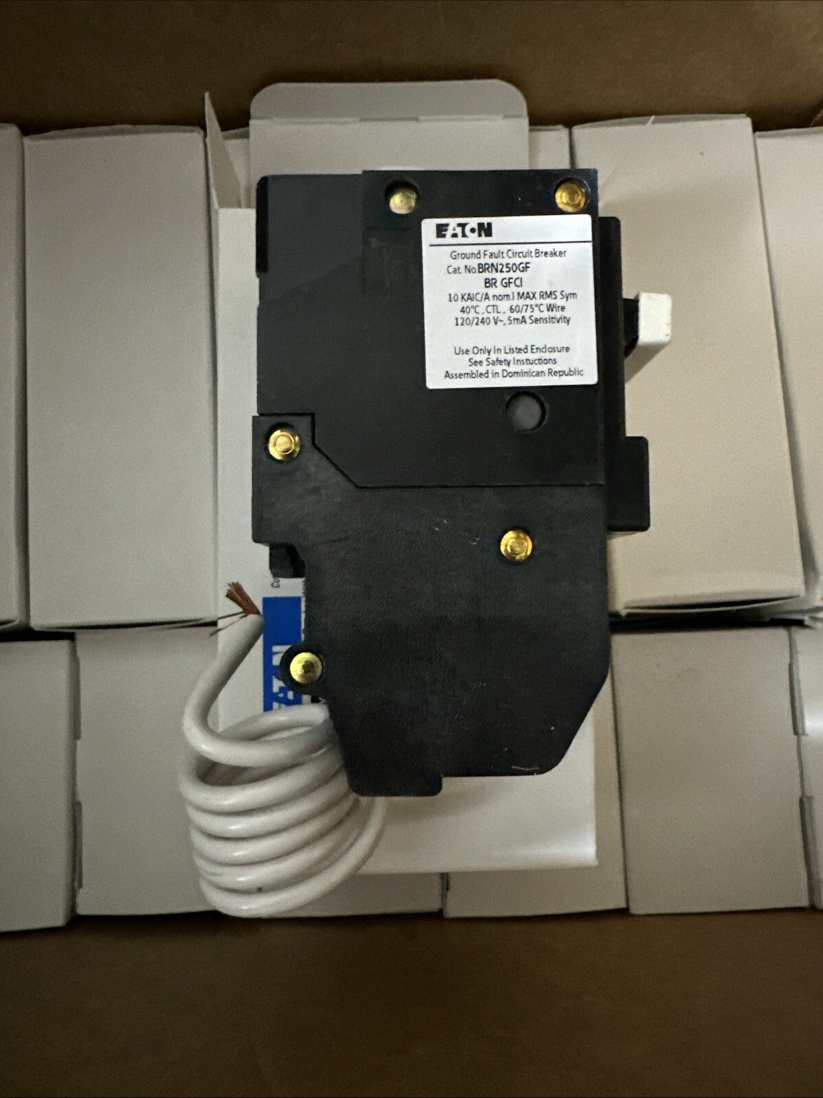 BRN250GF NEW MODEL For GFTCB250 Circuit Breaker Eaton BR STYLE 2P GFCI 50A