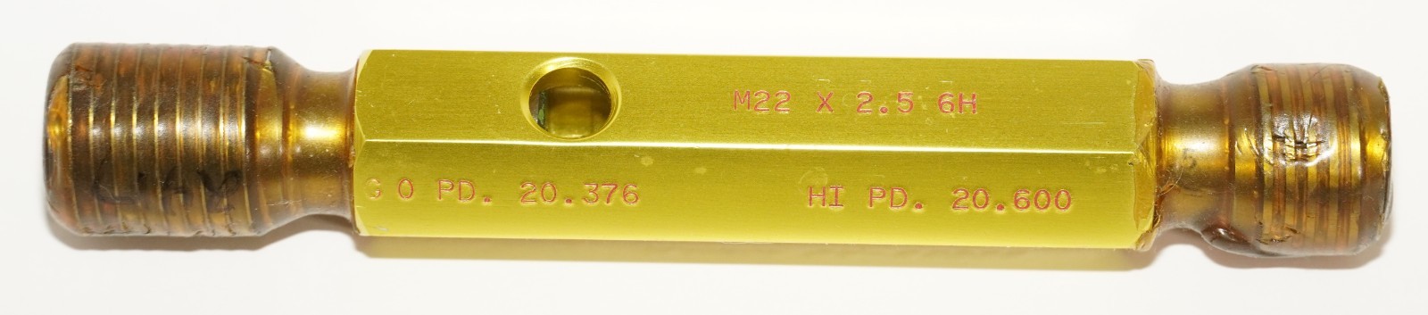 Alameda M22 x 2.5 6H Thread Plug Gage Go 20.376 No 20.600