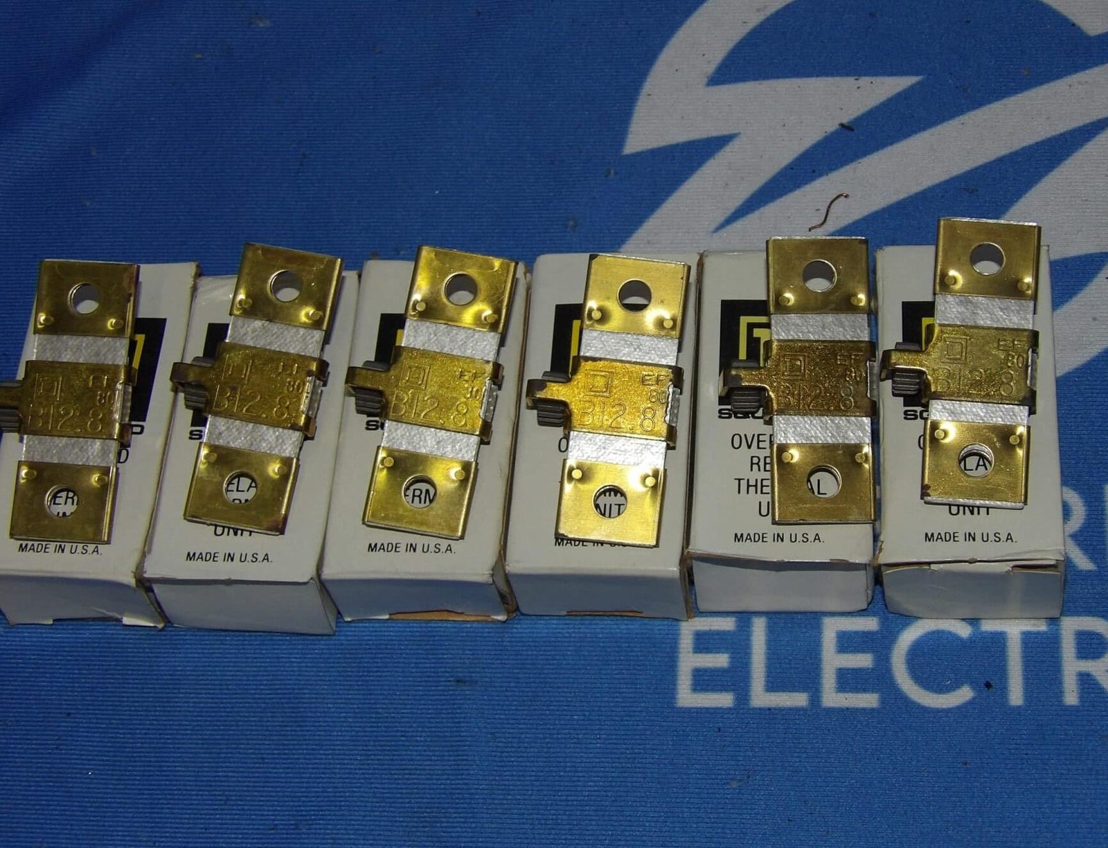 Lot of 6 NIB Square D B12.8 Overload Relay Thermal Units + 1 Year Warranty