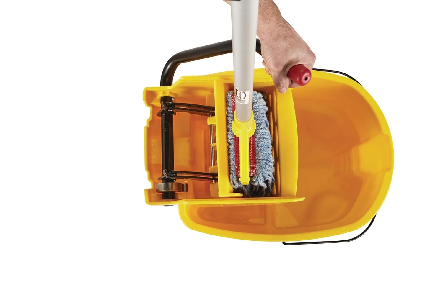 Rubbermaid Commercial Products Wavebrake 35 Qt. Side-Press Mop Bucket and Wringe