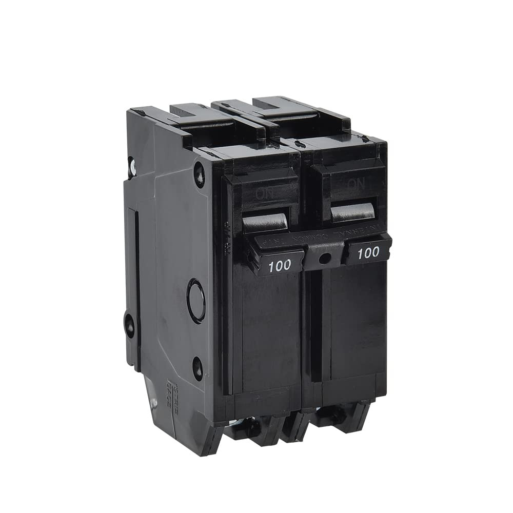 100 Amp 2 Pole Circuit Breaker 120/240V 10KA Plug In Electrical Panel