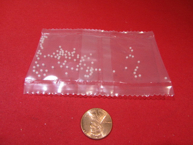 Nylon 6/6 Natural Molded Balls, 1/16″ (.062″) Dia, 100 Pc