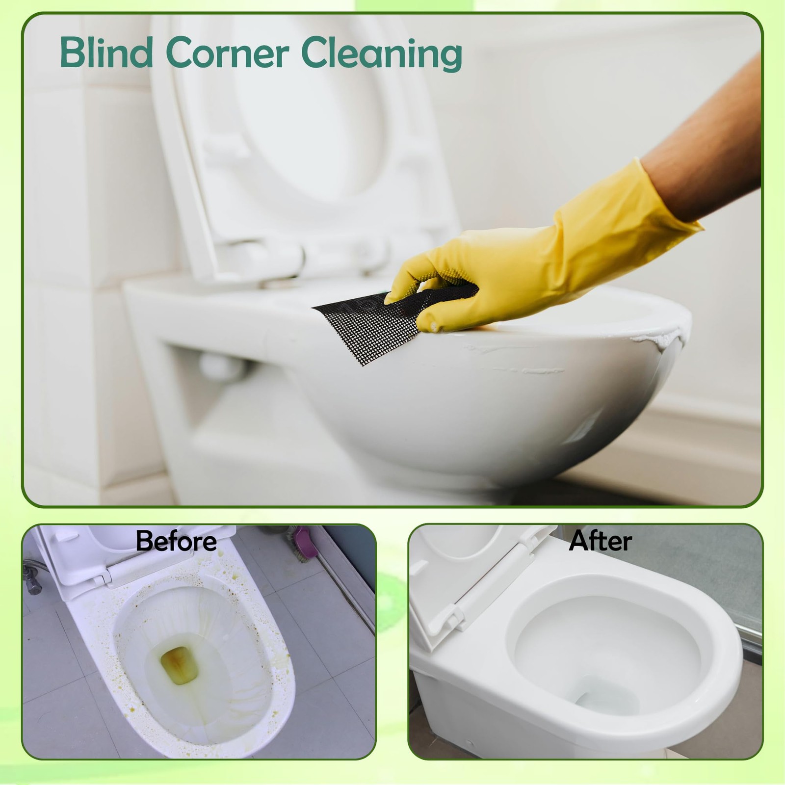 10 Pcs Cleaning Screens for Toilets Cleaner Hard Water 5.5 x 4 Inch Pads