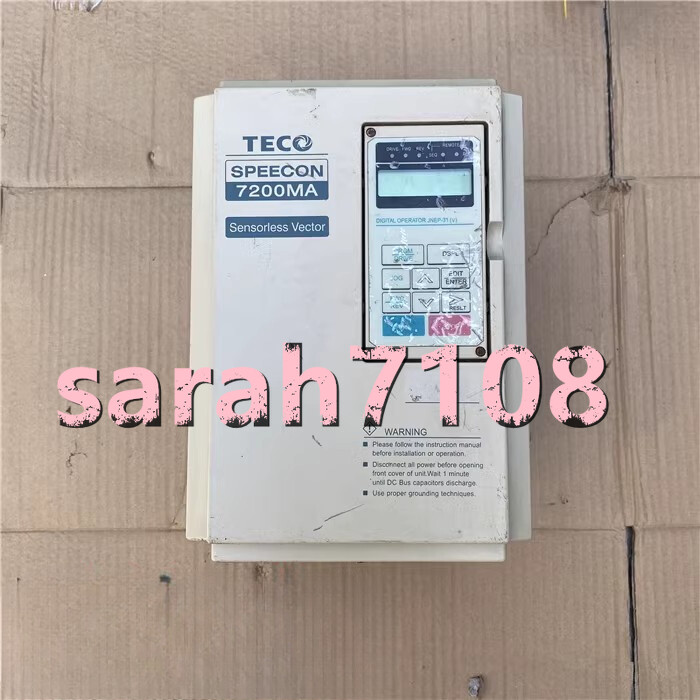 1PC USED TECO 7200MA series inverter JNTMBGBB0010AZ-U- 380V 7.5KW #YY