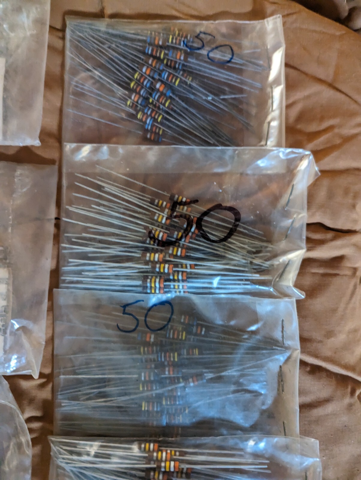 Vintage bulk lots of 50 Allen Bradley Fixed Resistors Mixed NOS