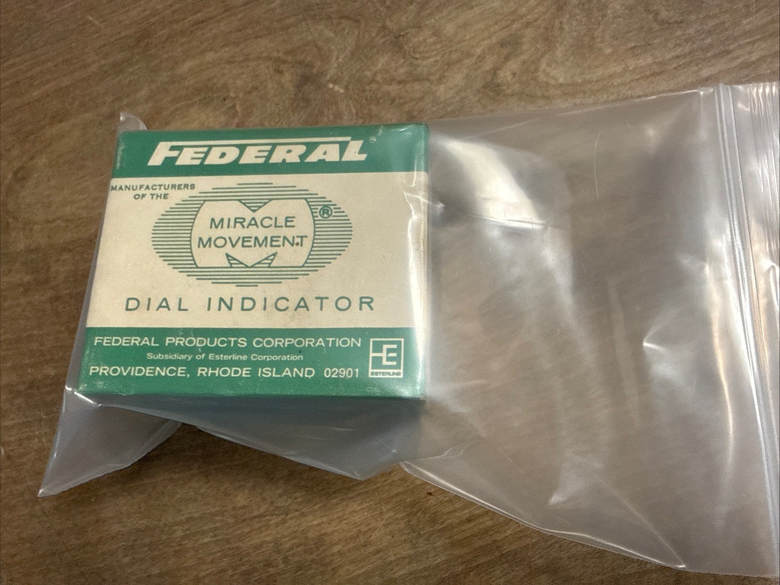 Federal B81 Dial Indicator .001″ Fully Jeweled Miracle Movement In Box Esterline