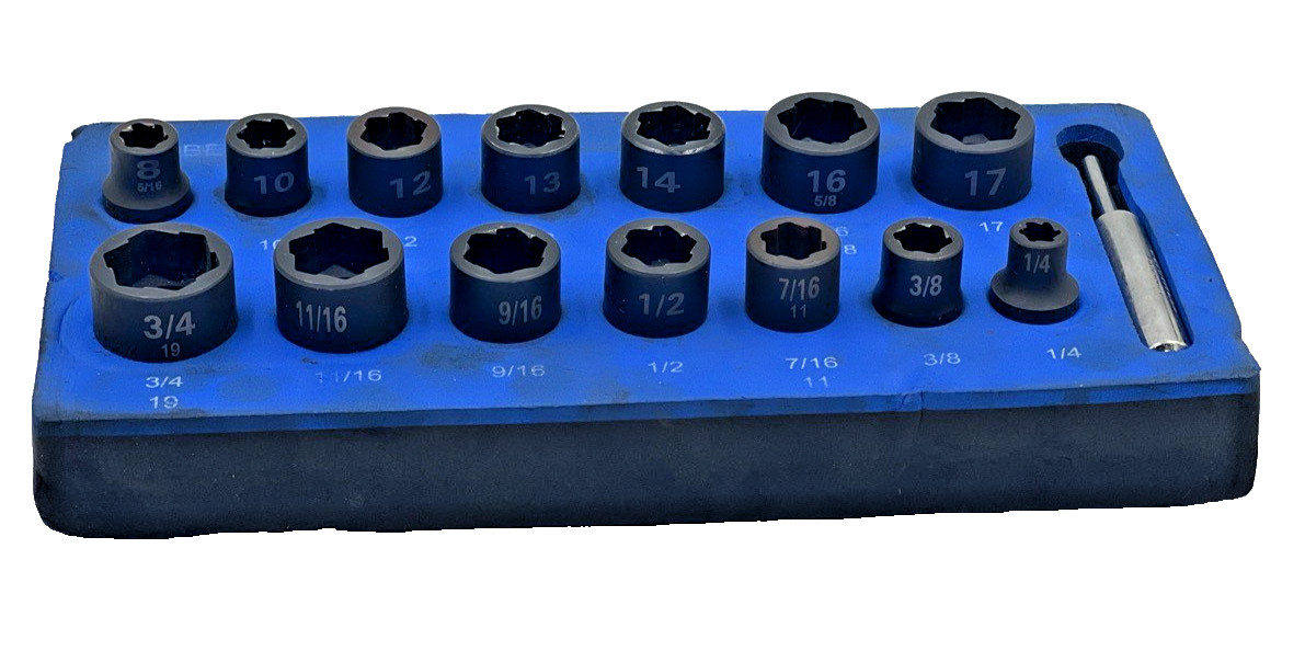Cornwell Tools CTGBE15ST – 15 Piece 3/8″ Drive Bolt Extractor Set (EL1129552)