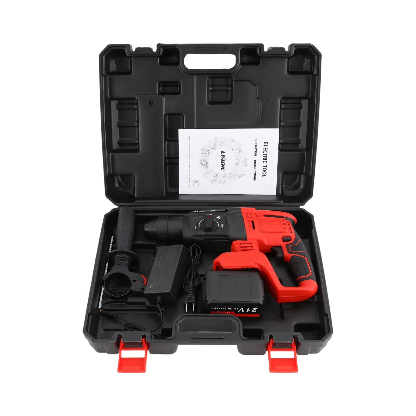 Brushless Hammer Drill Battery-powered Hammer Drill with 4 Modes