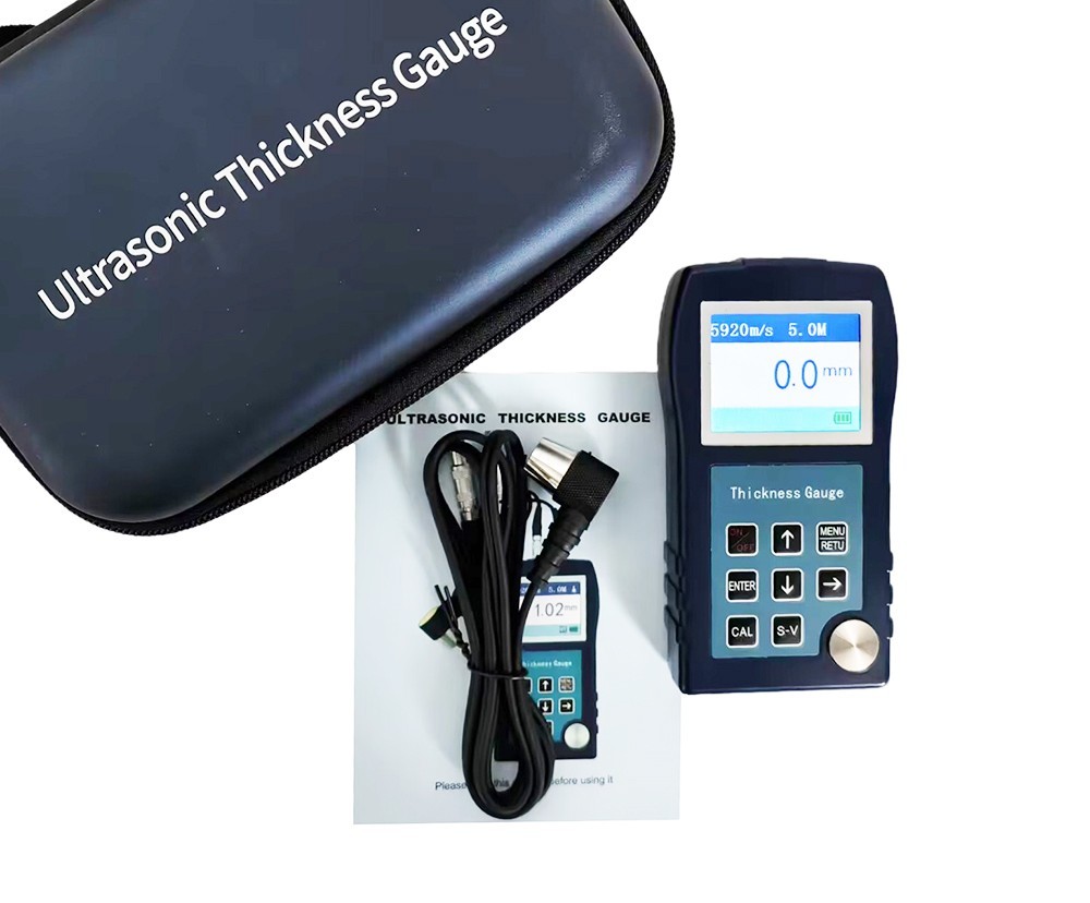 Digital Ultrasonic Thickness Tester Gauge Steel Copper Metal Plastic 0.9-300mm