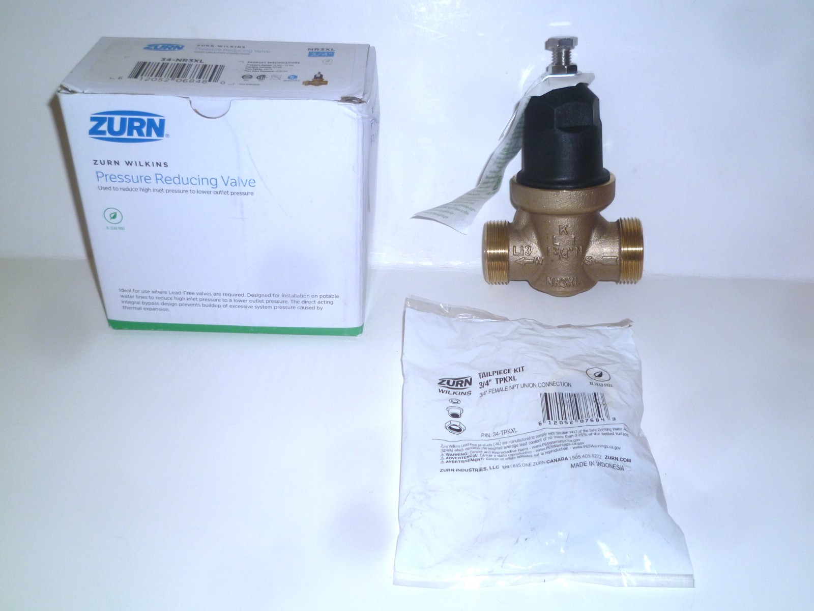 Zurn Wilkins 3/4 in. NR3XL Pressure Reducing Valve with Single Union