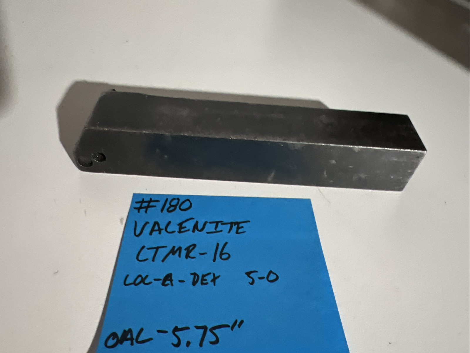 valenite LTMR-16 indexible carbide lathe toolholder 6”OAL 1”Shank Turning Thread
