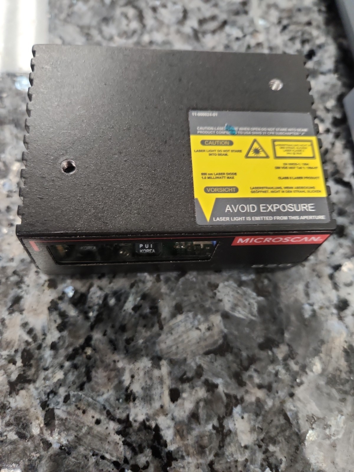 Untested Microscan 820 Industrial Barcode Scanner