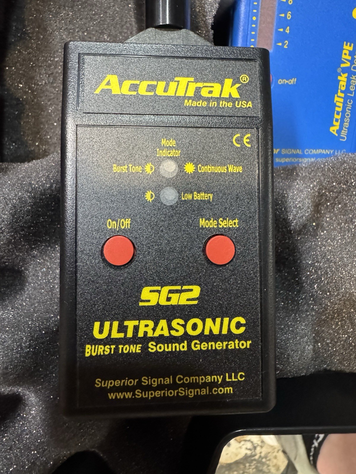 Superior AccuTrak VPE PRO Ultrasonic Leak Detector Upgraded KOSS Headphones