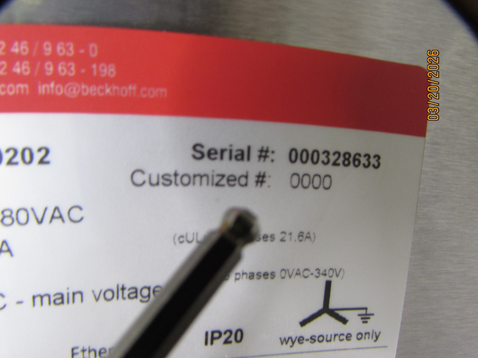 New! Beckhoff AX5140-0000-0202, Servo Drive, 3ph/ 100-480V/43.2A, MAKE OFFER!