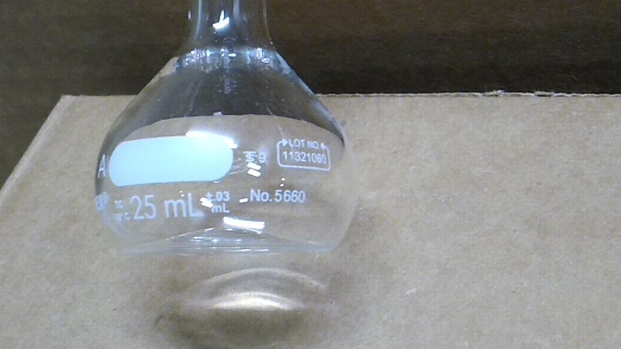 Pyrex 5660-25 6 Pk 25 mL Capacity Glass Volumetric Flask