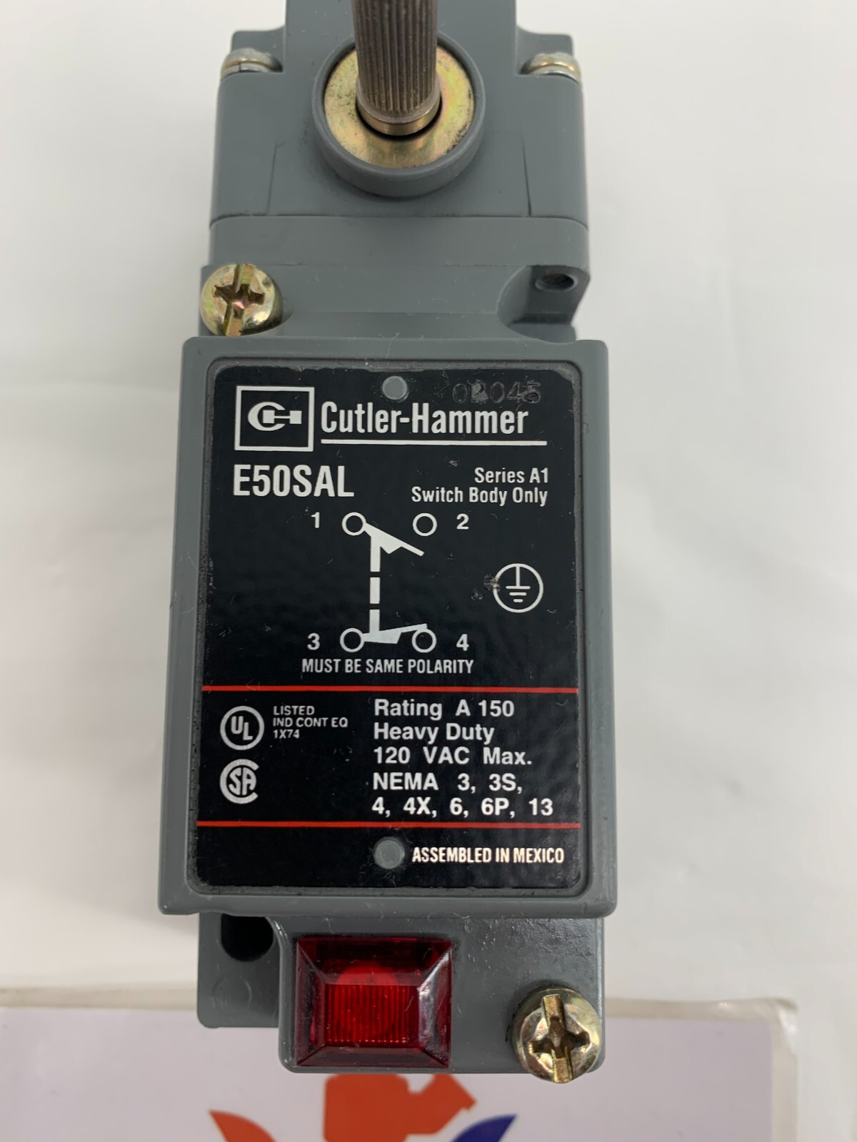 Eaton Cutler-Hammer E50SAL E50ALR1 120V 10A NEMA Rated Limit Switch