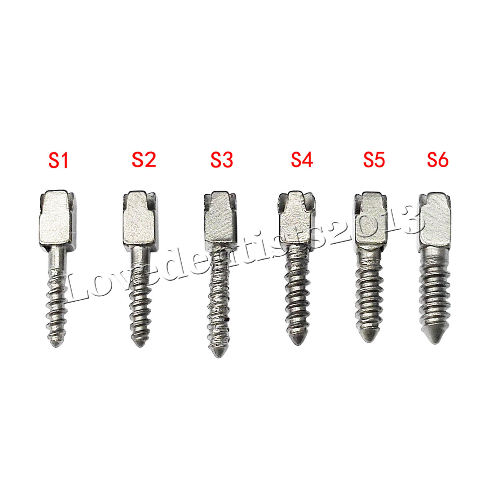 12Pcs/Box Dental Screw Posts Endodontic Gold Plated Conical Kits Refill All Size