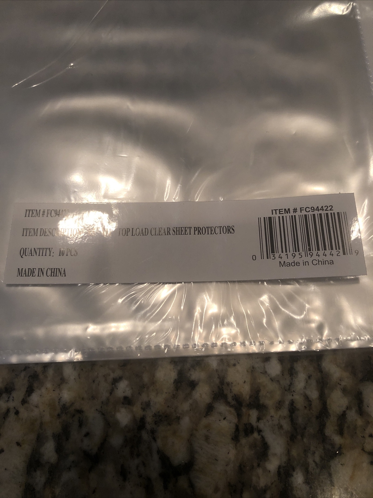 Top-Load Poly Sheet Protectors 8.5 X 11.25 Sheet Size Three Ring Clear 50 CNT
