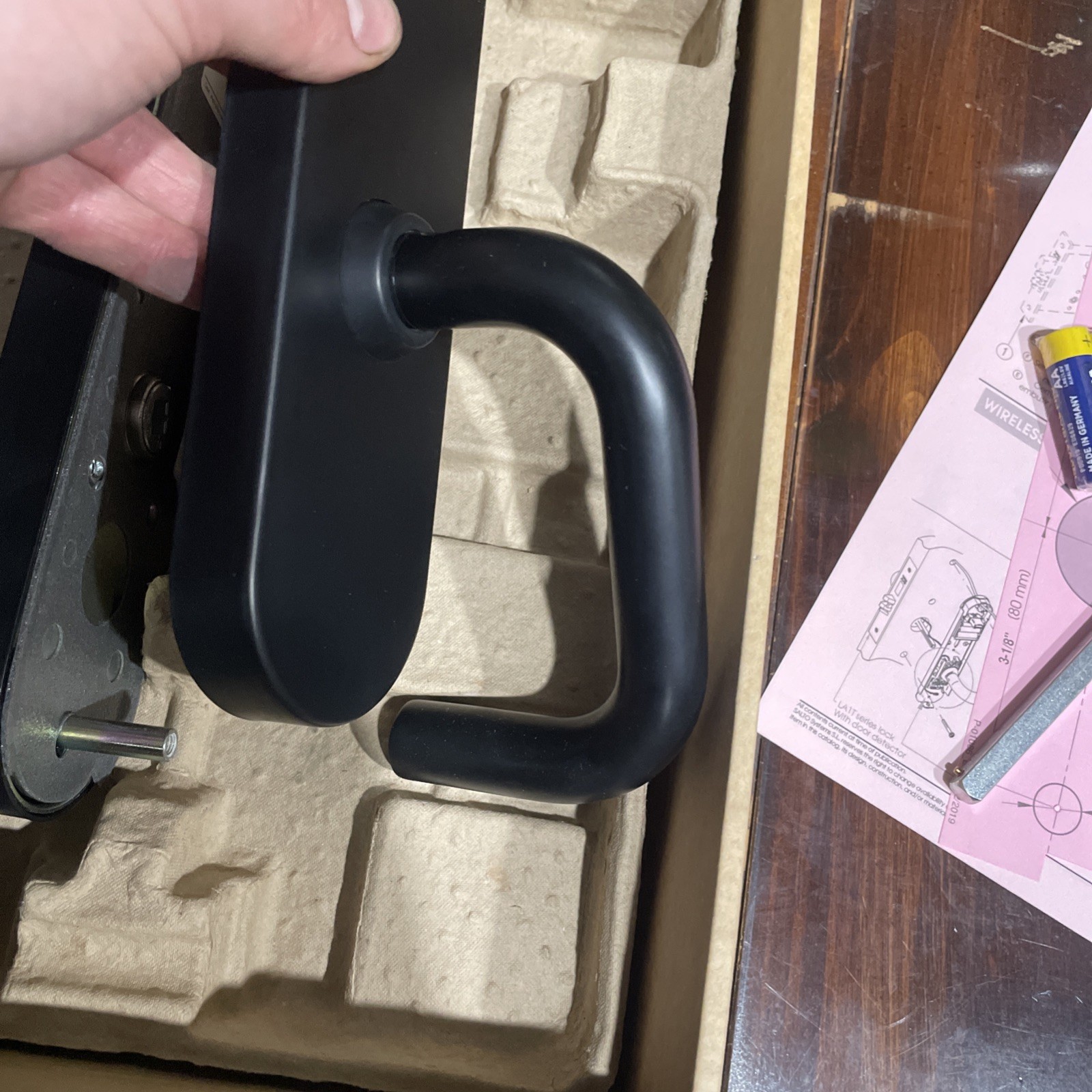 Salto XS4 Original Entry Lock Electronic Door Lock black missing hardware