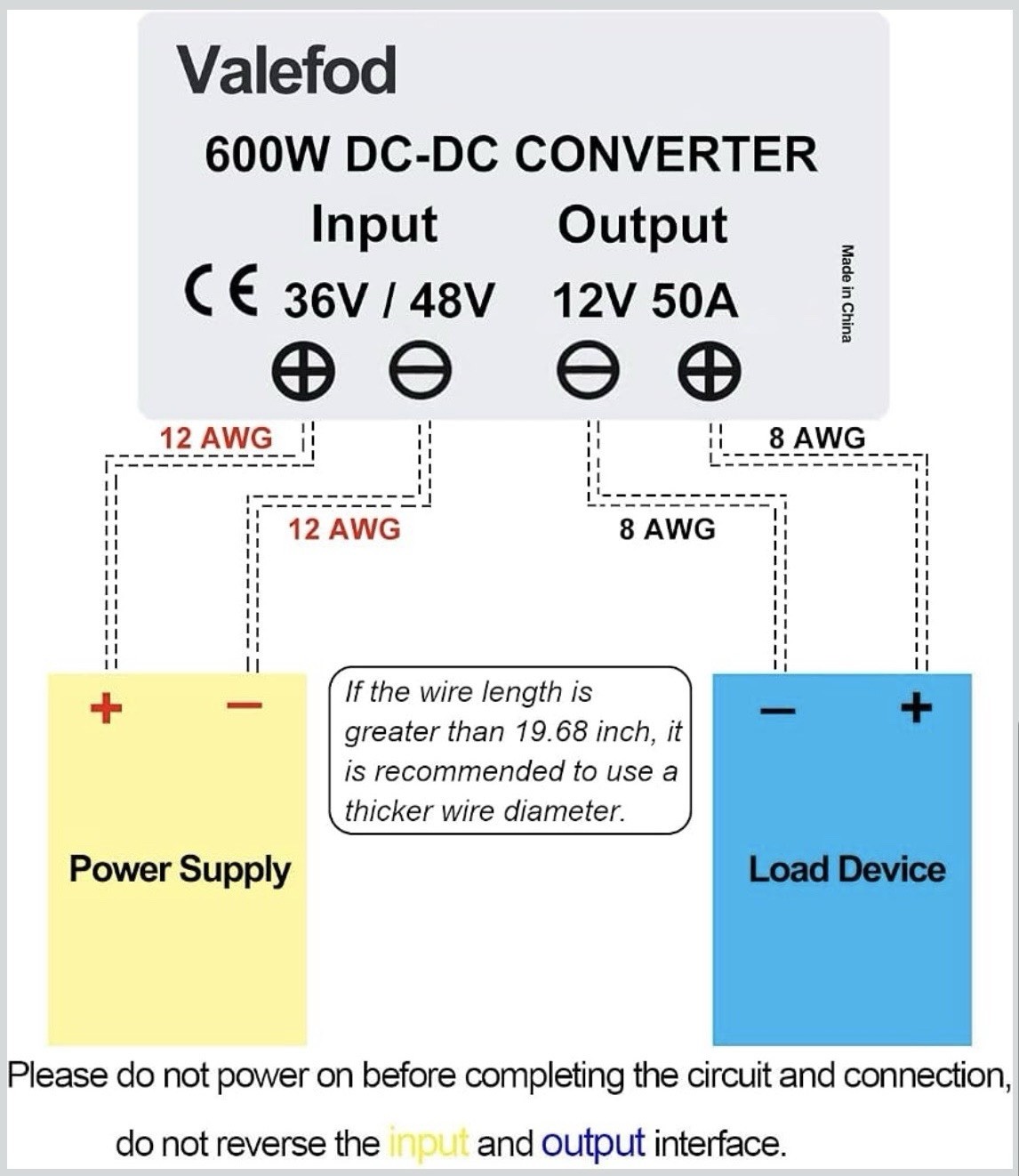 36V/48V to 12V 60A 720W Step-Down Transformer DC to DC Buck Converter New