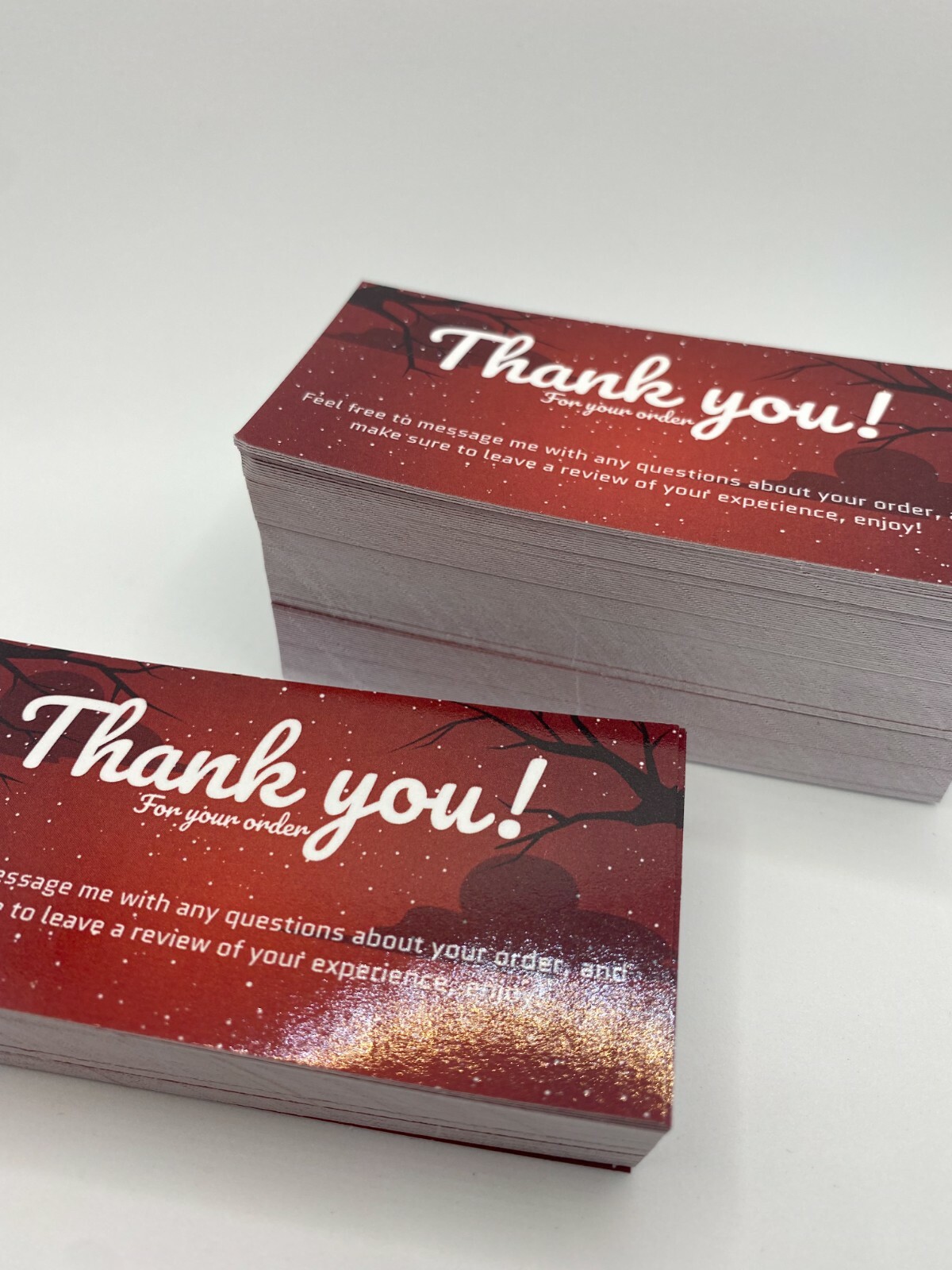 Small Business Thank You For Your Order Business Cards – 25/50/100/200 Pieces