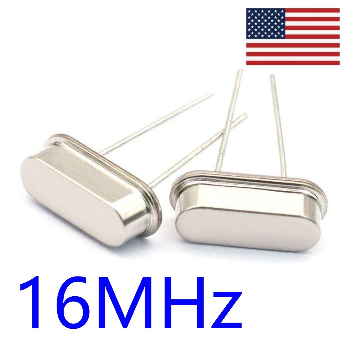 10PCS HC-49S 16MHz Crystal Oscillator ±20ppm Through Hole Quartz Crystal