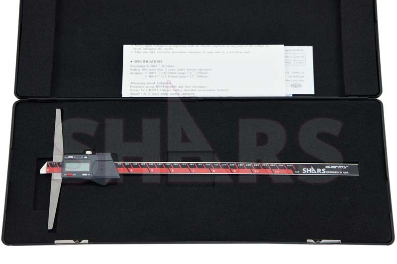 Shars Aventor 12″, 300mm IP54 Electronic Digital Depth Gage New R]