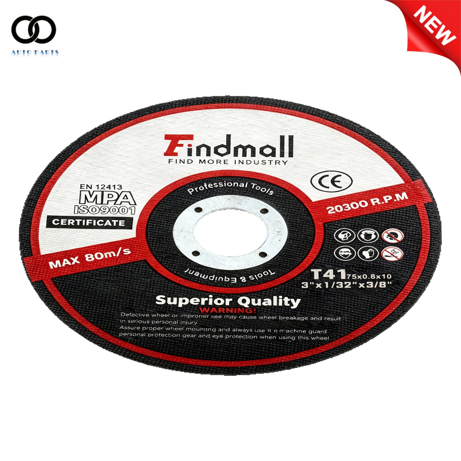 25Pcs 3″×1/32″×3/8″ Cut off Wheel – Metal & Stainless Steel Thin Cutting Discs