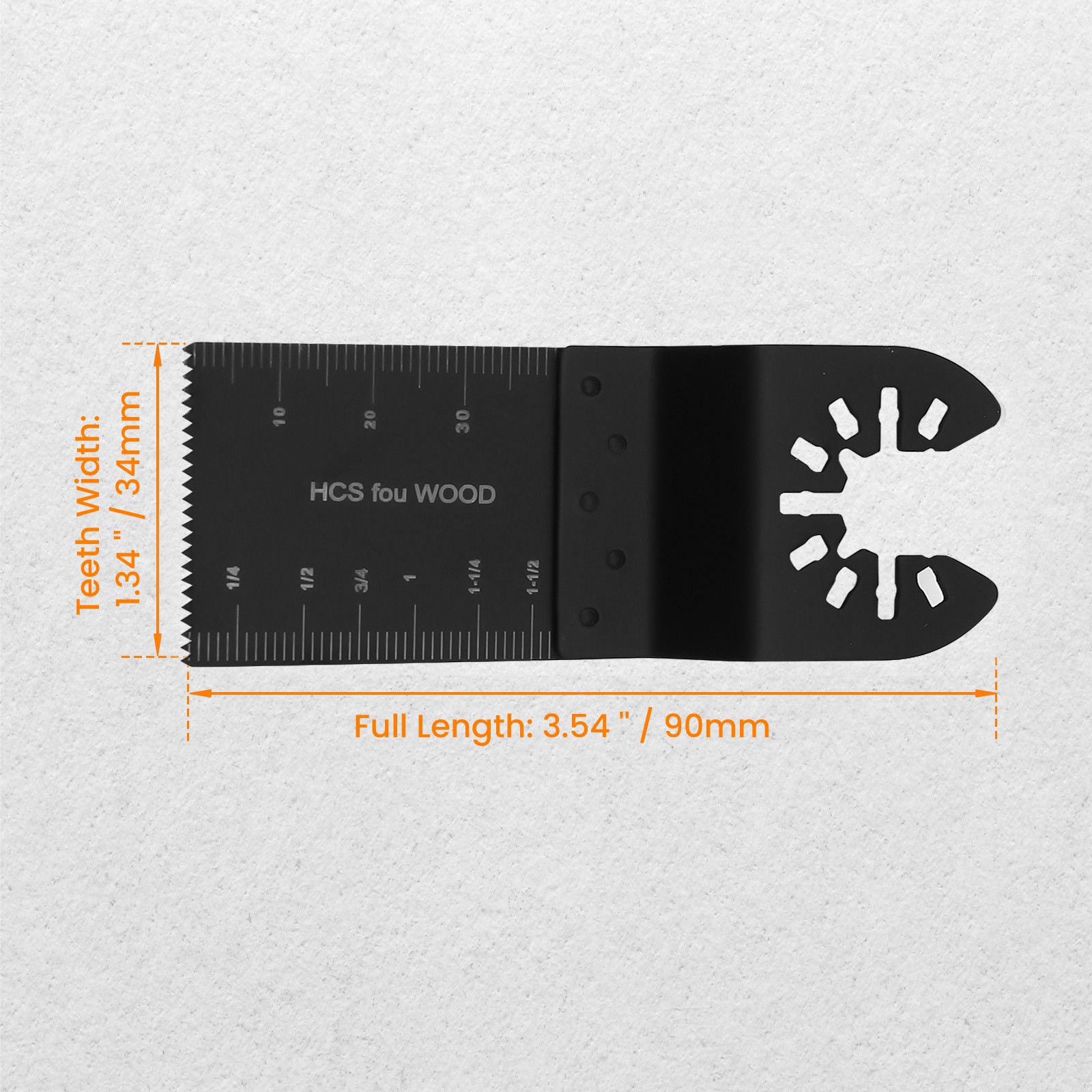 50Pieces 34mm Saw Blades Oscillating Multi Tool For Cutting Wood Plastic Drywall