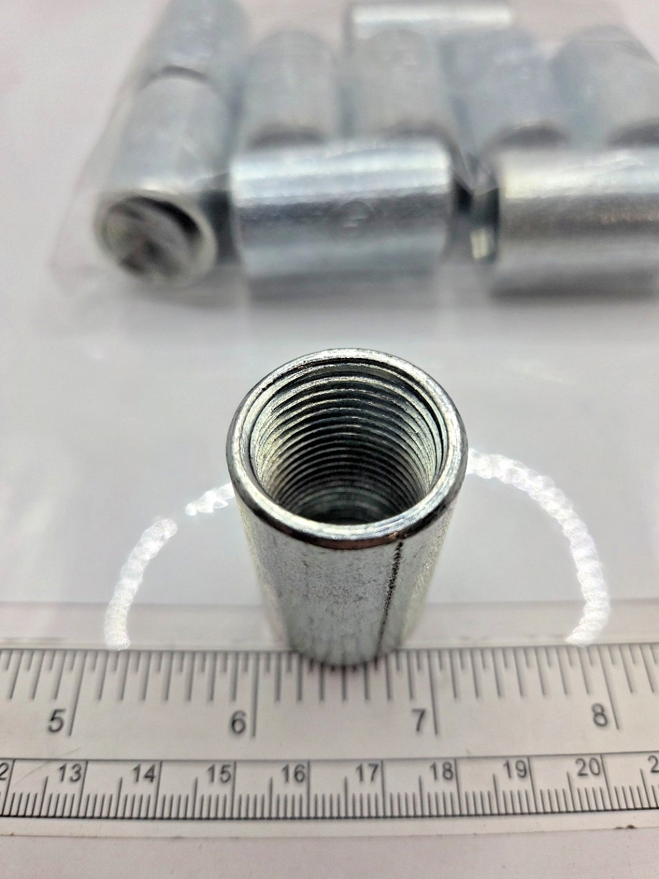 BAG OF 10, EC USA 1/2″ GALVANIZED RIGID COUPLING THREADED STEEL CONDUIT, 0099I