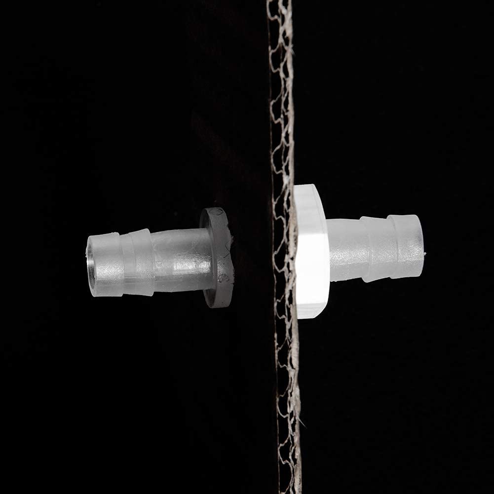 1/4″ Hose Barb Thru-Bulk Bulkhead Fitting Hex Barbed Fitting Plastic Adapter …