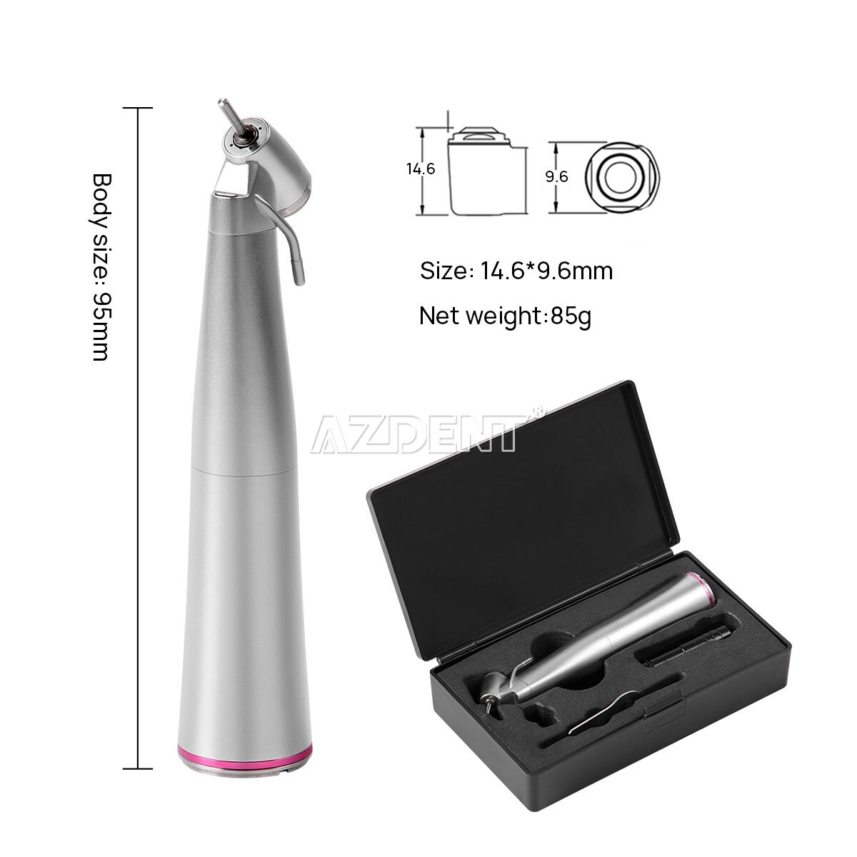 Dental 1:4.2 Increasing LED 45° Contra Angle External Spray Surgical Handpiece