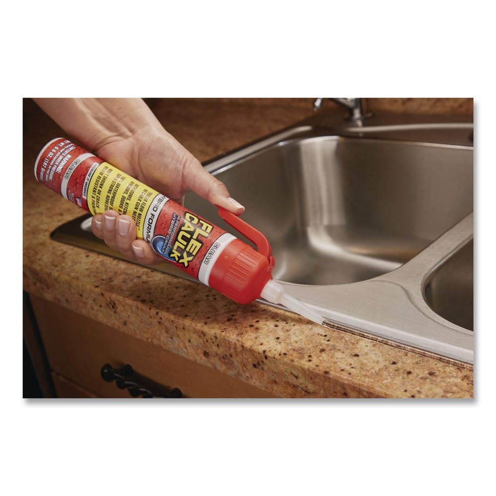 Flex Seal Products CFSCLRR675 Hi-Performance Caulk – Dries Clear (4/Carton) New