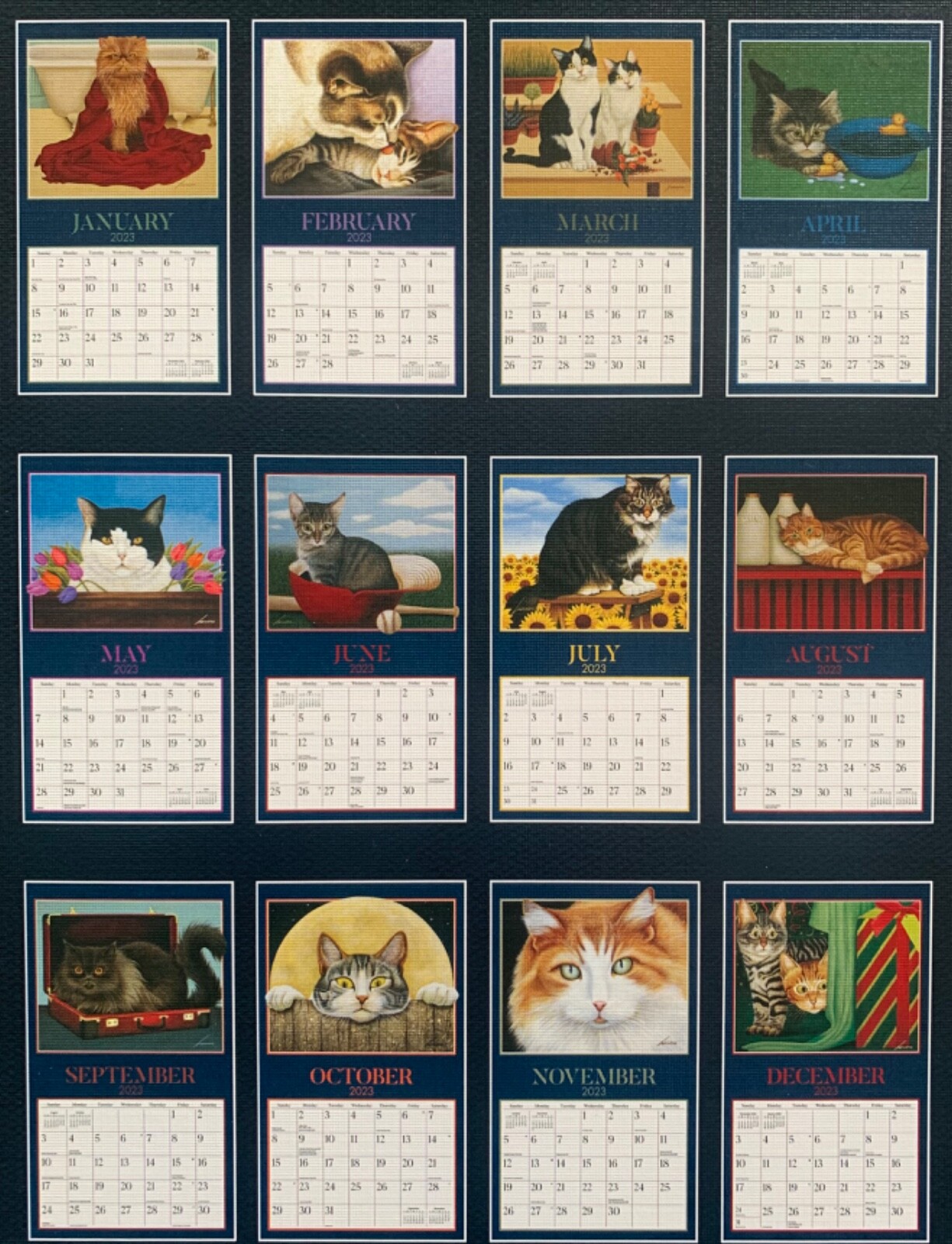 American Cat 2023 Lang Wall Calendar