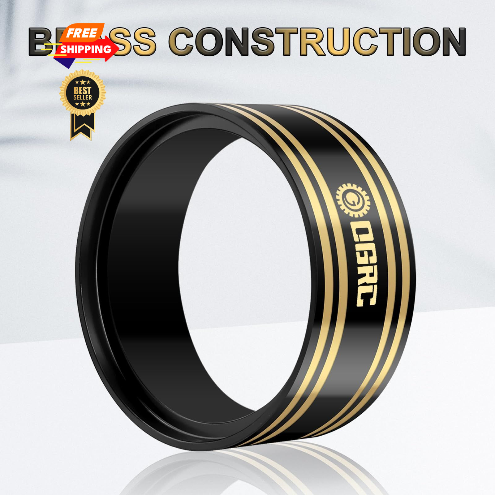OGRC 1.9 Brass Inner Clamp Ring 110g Wheel Weights Fits Inches, Black