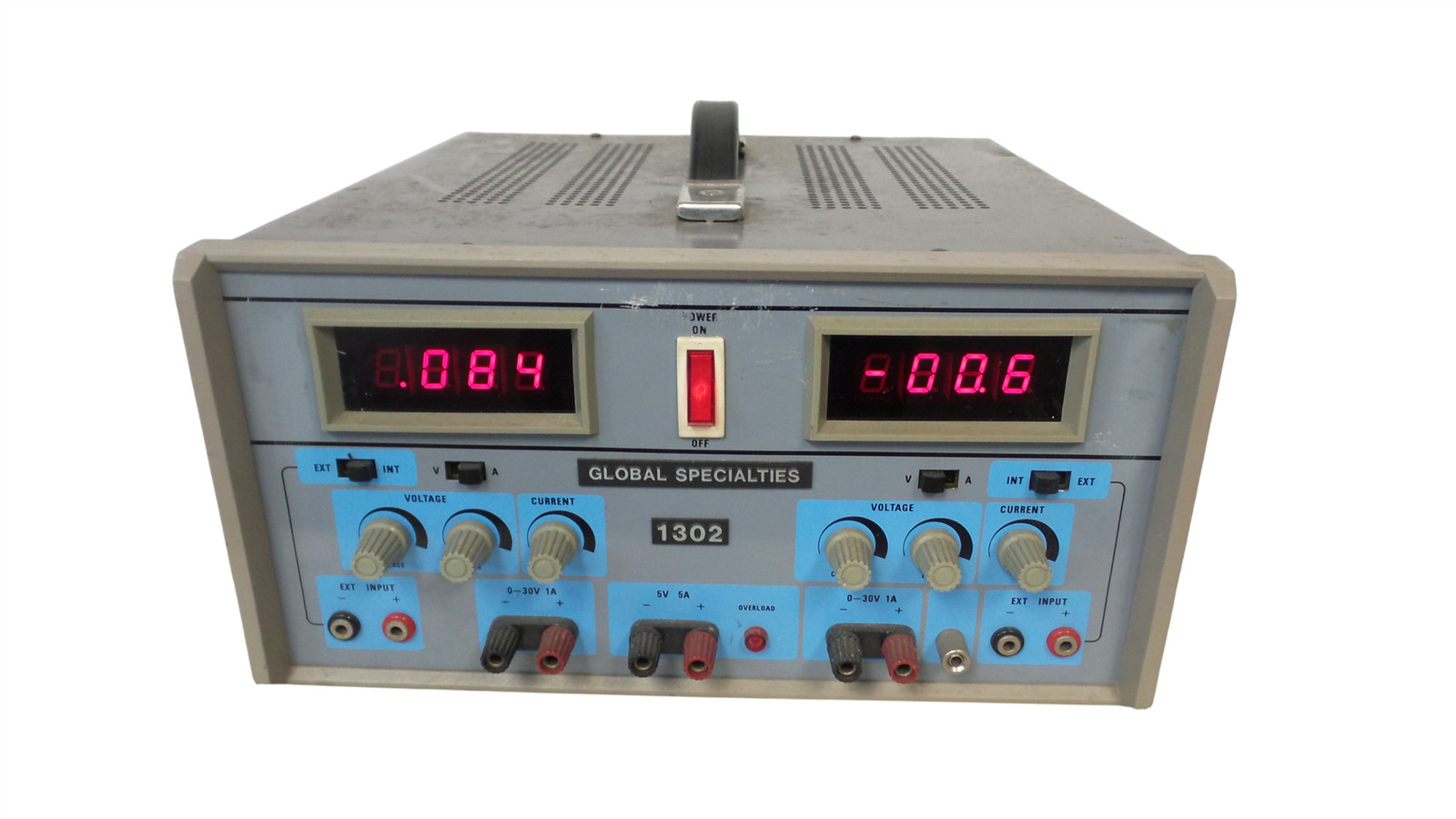 Global Specialties 1302 Triple Output Variable DC Power Supply – Free Shipping