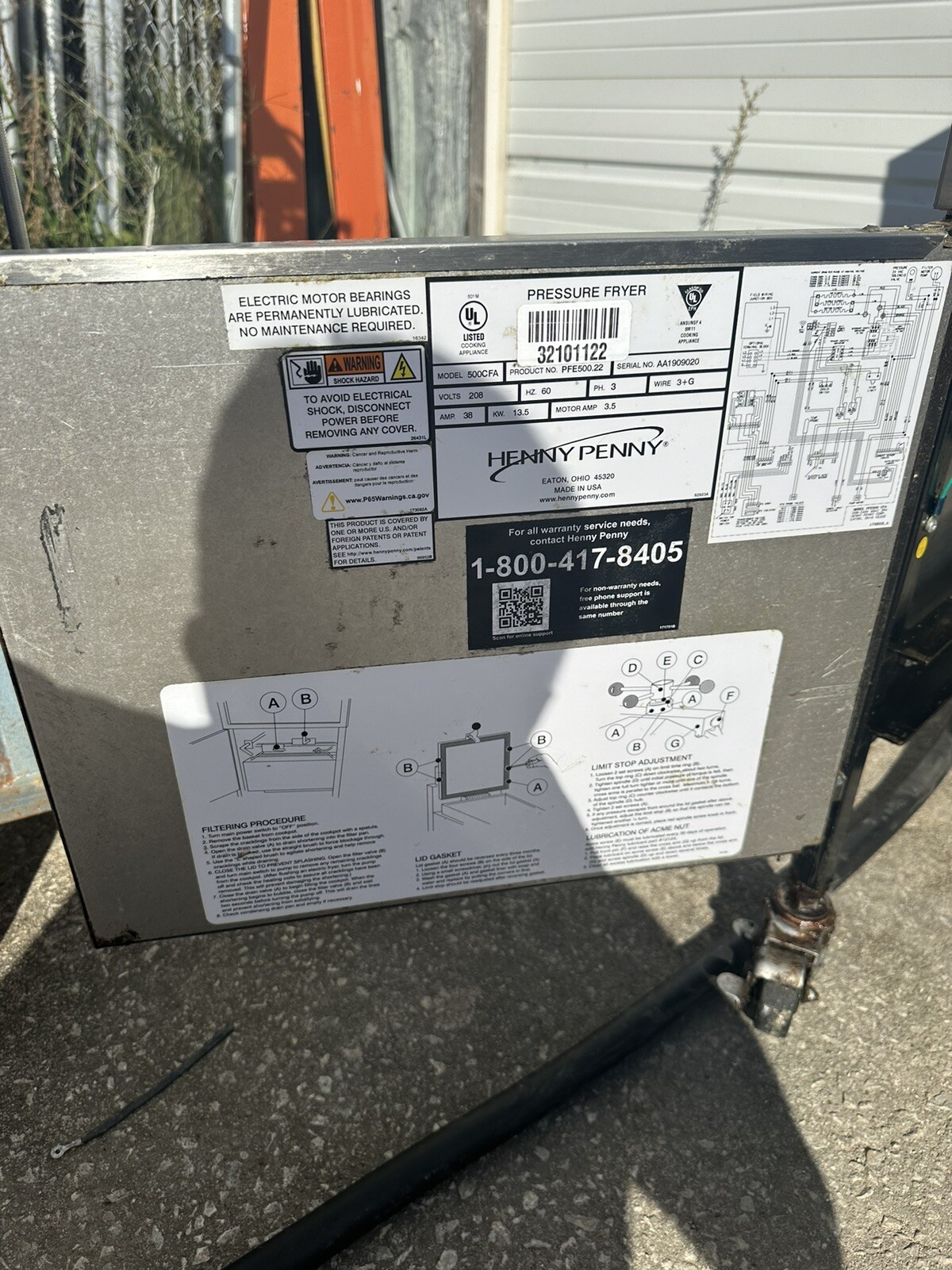 2019 Henny Penny Model 500CFA (PFE500)