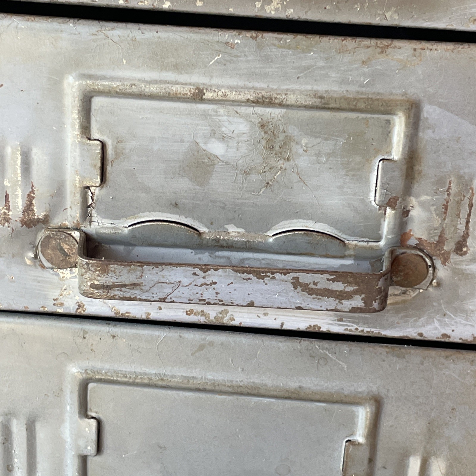 Vtg Union Chest 410 4 Drawer Utility Cabinet Storage Battleship Grey Industrial