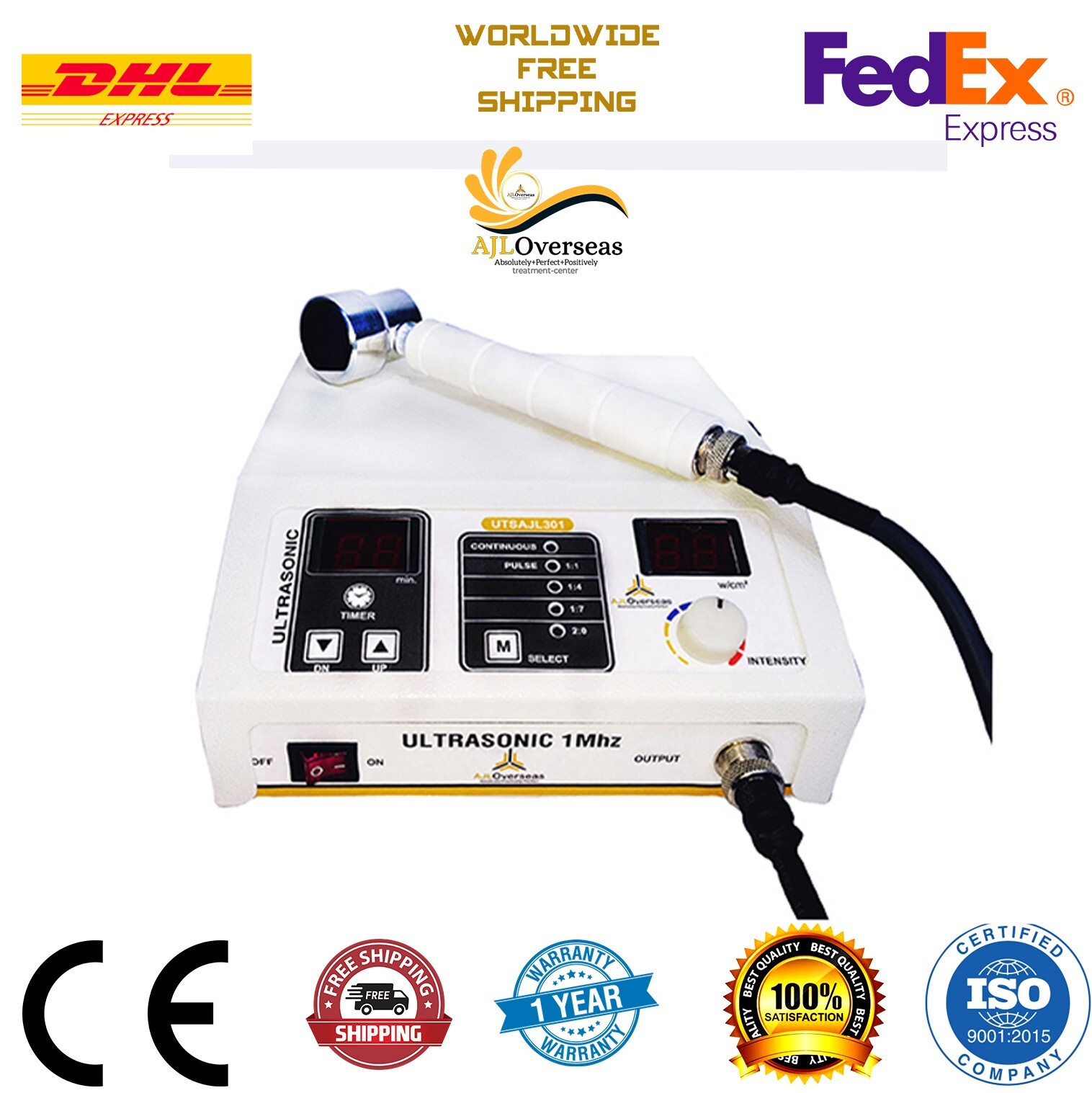 Multiple Portable Pain Relief 1MHz UTS-301 Digital Light Weight Physio Machine