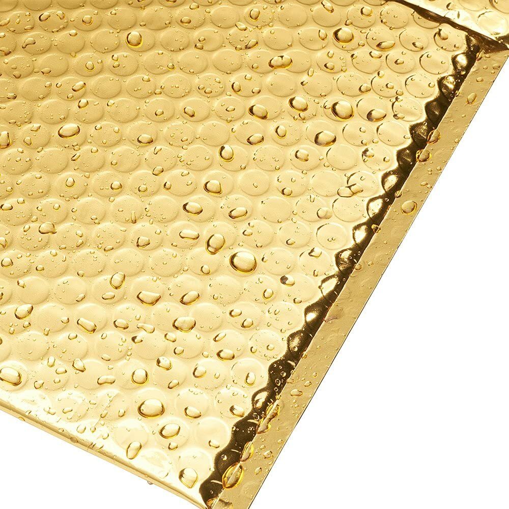 #000 4″x8″ Mettallic Matte MAILERS SHIPPING PADDED BAGS ENVELOPES Gold Metallic