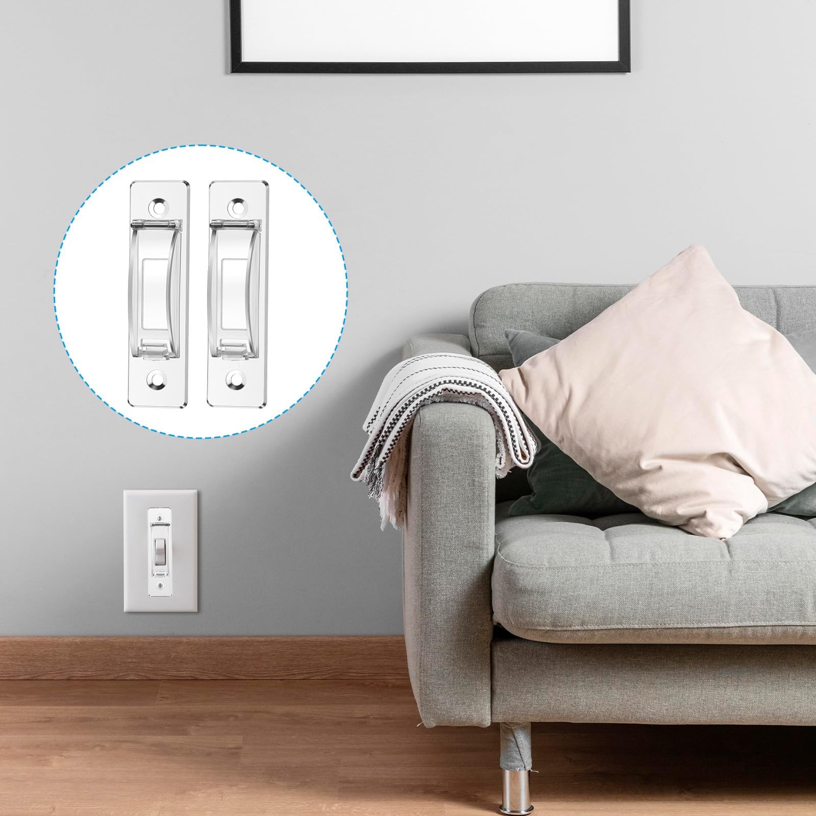 Share 4 Pack Light Switch Guard Covers Childproof Toggle Switch Safety Protector