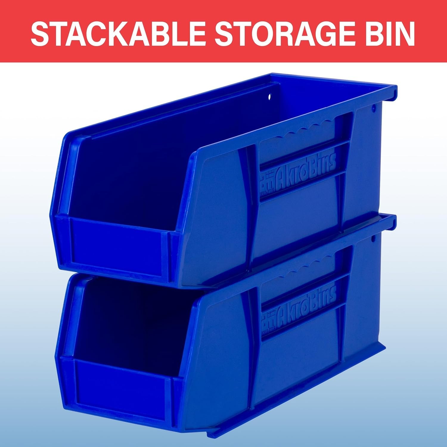 30224 AkroBins Plastic Storage Bins, Space-Saving Stackable Bins for Garage, …